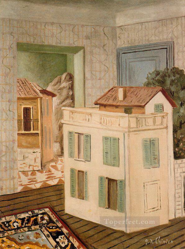 the house in the house Giorgio de Chirico Metaphysical surrealism Oil Paintings